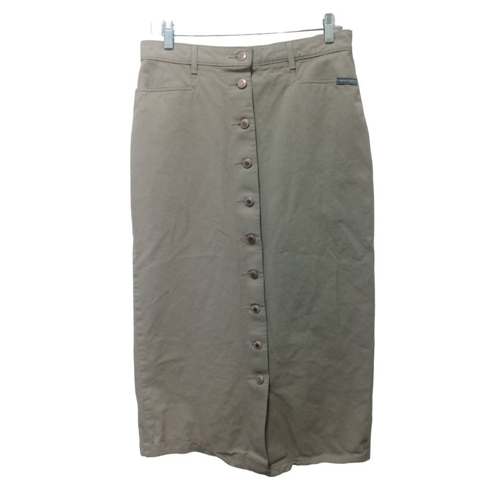 Vintage Rockies Women's Button Down Beige Midi Skirt Size‎ 11